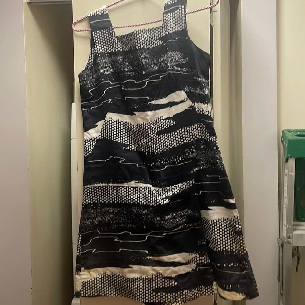 Super fun black and white dress